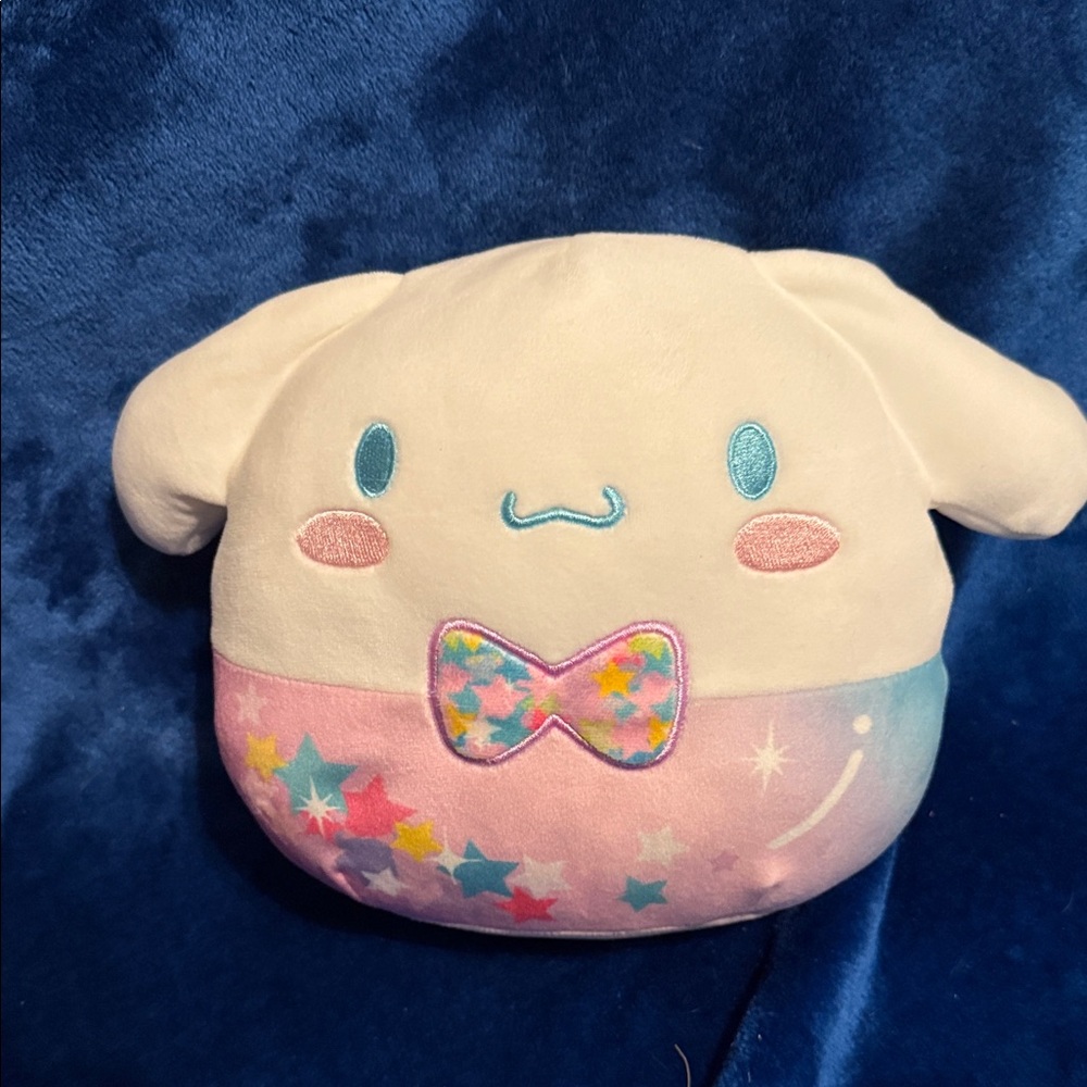 Squishmallows Cream and Pink Starry Plush